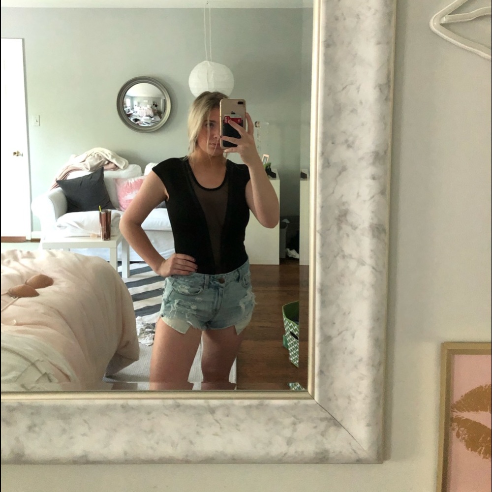 Black bodysuit from Tobi.